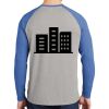 Mens Full Color PosiCharge Long Sleeve Tri Blend Wicking Raglan Tee Thumbnail