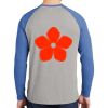 Mens Full Color PosiCharge Long Sleeve Tri Blend Wicking Raglan Tee Thumbnail