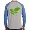 Mens Full Color PosiCharge Long Sleeve Tri Blend Wicking Raglan Tee Thumbnail