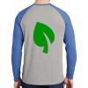 Mens Full Color PosiCharge Long Sleeve Tri Blend Wicking Raglan Tee Thumbnail