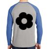 Mens Full Color PosiCharge Long Sleeve Tri Blend Wicking Raglan Tee Thumbnail