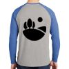 Mens Full Color PosiCharge Long Sleeve Tri Blend Wicking Raglan Tee Thumbnail