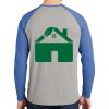 Mens Full Color PosiCharge Long Sleeve Tri Blend Wicking Raglan Tee Thumbnail