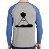 Mens Full Color PosiCharge Long Sleeve Tri Blend Wicking Raglan Tee Thumbnail