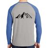 Mens Full Color PosiCharge Long Sleeve Tri Blend Wicking Raglan Tee Thumbnail