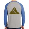 Mens Full Color PosiCharge Long Sleeve Tri Blend Wicking Raglan Tee Thumbnail