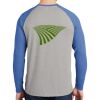 Mens Full Color PosiCharge Long Sleeve Tri Blend Wicking Raglan Tee Thumbnail
