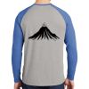 Mens Full Color PosiCharge Long Sleeve Tri Blend Wicking Raglan Tee Thumbnail