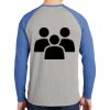 Mens Full Color PosiCharge Long Sleeve Tri Blend Wicking Raglan Tee Thumbnail