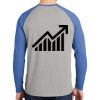 Mens Full Color PosiCharge Long Sleeve Tri Blend Wicking Raglan Tee Thumbnail