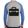 Mens Full Color PosiCharge Long Sleeve Tri Blend Wicking Raglan Tee Thumbnail