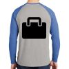 Mens Full Color PosiCharge Long Sleeve Tri Blend Wicking Raglan Tee Thumbnail