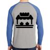 Mens Full Color PosiCharge Long Sleeve Tri Blend Wicking Raglan Tee Thumbnail