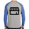 Mens Full Color PosiCharge Long Sleeve Tri Blend Wicking Raglan Tee Thumbnail