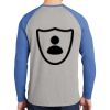 Mens Full Color PosiCharge Long Sleeve Tri Blend Wicking Raglan Tee Thumbnail