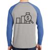 Mens Full Color PosiCharge Long Sleeve Tri Blend Wicking Raglan Tee Thumbnail
