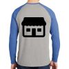 Mens Full Color PosiCharge Long Sleeve Tri Blend Wicking Raglan Tee Thumbnail