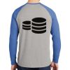 Mens Full Color PosiCharge Long Sleeve Tri Blend Wicking Raglan Tee Thumbnail