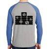 Mens Full Color PosiCharge Long Sleeve Tri Blend Wicking Raglan Tee Thumbnail