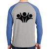 Mens Full Color PosiCharge Long Sleeve Tri Blend Wicking Raglan Tee Thumbnail