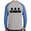 Mens Full Color PosiCharge Long Sleeve Tri Blend Wicking Raglan Tee Thumbnail