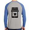 Mens Full Color PosiCharge Long Sleeve Tri Blend Wicking Raglan Tee Thumbnail