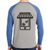 Mens Full Color PosiCharge Long Sleeve Tri Blend Wicking Raglan Tee Thumbnail