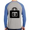 Mens Full Color PosiCharge Long Sleeve Tri Blend Wicking Raglan Tee Thumbnail