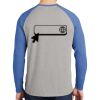 Mens Full Color PosiCharge Long Sleeve Tri Blend Wicking Raglan Tee Thumbnail