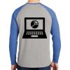 Mens Full Color PosiCharge Long Sleeve Tri Blend Wicking Raglan Tee Thumbnail