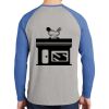 Mens Full Color PosiCharge Long Sleeve Tri Blend Wicking Raglan Tee Thumbnail