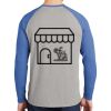 Mens Full Color PosiCharge Long Sleeve Tri Blend Wicking Raglan Tee Thumbnail