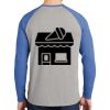 Mens Full Color PosiCharge Long Sleeve Tri Blend Wicking Raglan Tee Thumbnail