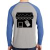 Mens Full Color PosiCharge Long Sleeve Tri Blend Wicking Raglan Tee Thumbnail