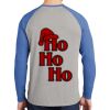 Mens Full Color PosiCharge Long Sleeve Tri Blend Wicking Raglan Tee Thumbnail