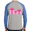 Mens Full Color PosiCharge Long Sleeve Tri Blend Wicking Raglan Tee Thumbnail