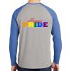 Mens Full Color PosiCharge Long Sleeve Tri Blend Wicking Raglan Tee Thumbnail