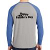 Mens Full Color PosiCharge Long Sleeve Tri Blend Wicking Raglan Tee Thumbnail