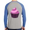 Mens Full Color PosiCharge Long Sleeve Tri Blend Wicking Raglan Tee Thumbnail