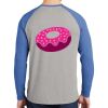 Mens Full Color PosiCharge Long Sleeve Tri Blend Wicking Raglan Tee Thumbnail