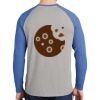 Mens Full Color PosiCharge Long Sleeve Tri Blend Wicking Raglan Tee Thumbnail