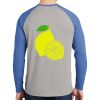 Mens Full Color PosiCharge Long Sleeve Tri Blend Wicking Raglan Tee Thumbnail