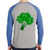 Mens Full Color PosiCharge Long Sleeve Tri Blend Wicking Raglan Tee Thumbnail