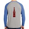 Mens Full Color PosiCharge Long Sleeve Tri Blend Wicking Raglan Tee Thumbnail