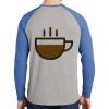 Mens Full Color PosiCharge Long Sleeve Tri Blend Wicking Raglan Tee Thumbnail