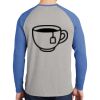 Mens Full Color PosiCharge Long Sleeve Tri Blend Wicking Raglan Tee Thumbnail