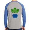 Mens Full Color PosiCharge Long Sleeve Tri Blend Wicking Raglan Tee Thumbnail