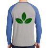 Mens Full Color PosiCharge Long Sleeve Tri Blend Wicking Raglan Tee Thumbnail
