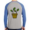 Mens Full Color PosiCharge Long Sleeve Tri Blend Wicking Raglan Tee Thumbnail
