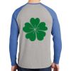 Mens Full Color PosiCharge Long Sleeve Tri Blend Wicking Raglan Tee Thumbnail